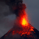 Mount Mayon as seen from Legazpi city, Albay province, on Jan. 23. Photo: AP